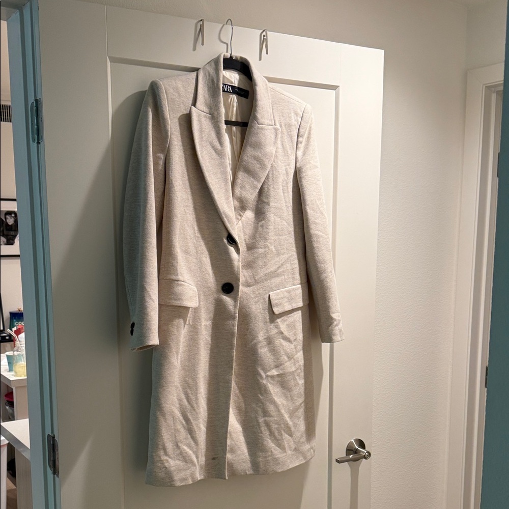 Elegant Cream Women's Coat